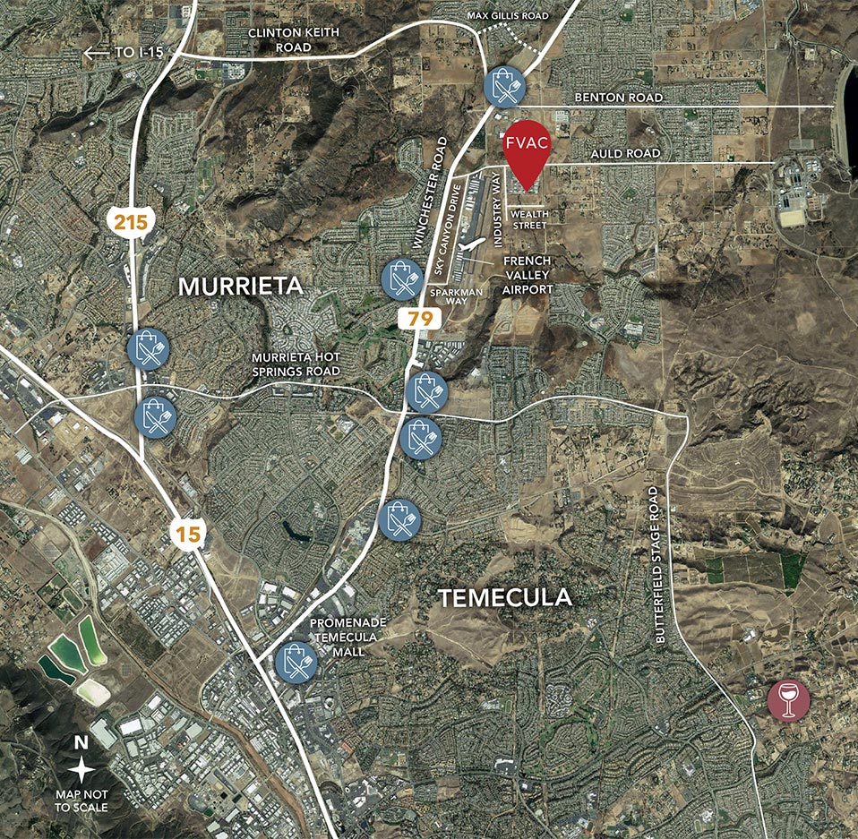 French Valley Airport Center Area Map